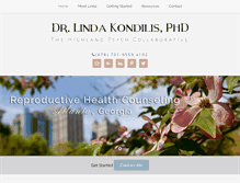 Tablet Screenshot of lindakondilis.com